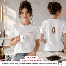 Elegant minimalist frisör t-shirt