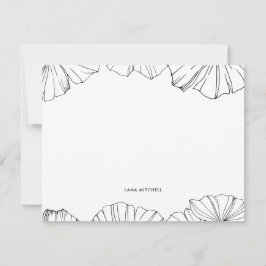 Elegant minimalist Ginkgo Biloba Anteckningskort