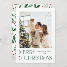 Elegant Minimalist God jul Hälsning Photo