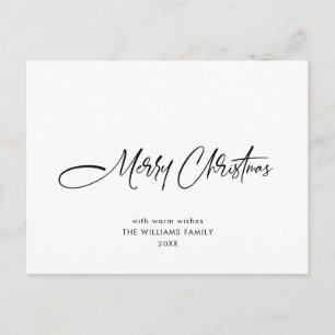 Elegant Minimalist God jul Helgdag Vykort