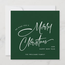 Elegant Minimalist God jul Julkort