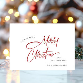 Elegant Minimalist God jul Julkort