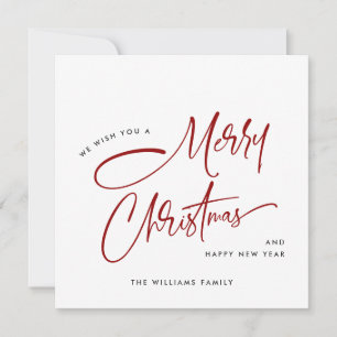 Elegant Minimalist God jul Julkort