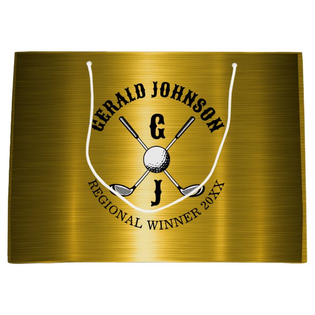 Elegant minimalist golfmonogramdesign (Framsidan)