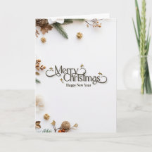 Elegant minimalist guld 'God Jul' högtid 
