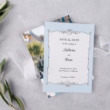 Elegant minimalist handritad rosram