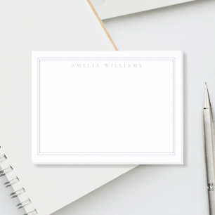 Elegant minimalist lavendelmonogram post-it block