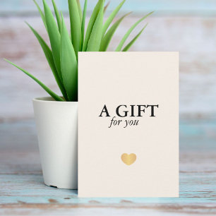 Elegant Minimalist Luxury White Guld Heart
