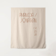 Elegant minimalist mandelfärgad bröllopsbakgrund