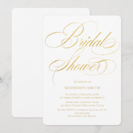 Elegant Minimalist modern Bridal Shower Inbjudningar