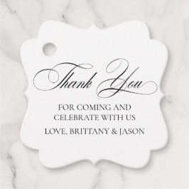 Elegant Minimalist modern Gåvor Etiketter