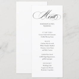 Elegant Minimalist modern Menu Meny