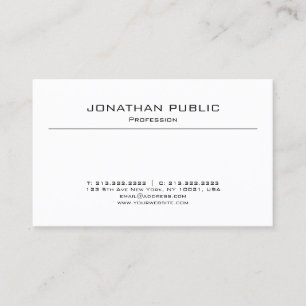 Elegant Minimalist Modern Plain Professionell Luxe Visitkort