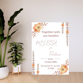 Elegant Minimalist Modern Wedding Invitation Inbjudningar