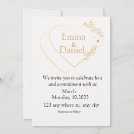 Elegant Minimalist & Modern Wedding Invitations Inbjudningar