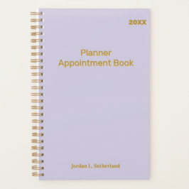 Elegant Minimalist Personalized Logo Pale Purple 