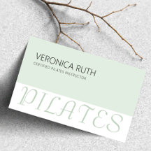Elegant Minimalist Pilates Mint Grönt