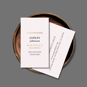 Elegant Minimalist Ro Faux Guld Hairdresser Visitkort