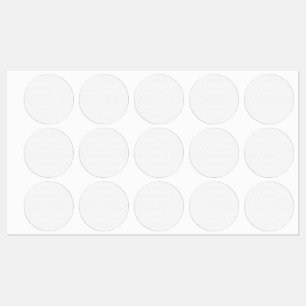 Elegant minimalist rund etikettdekal klistermärke