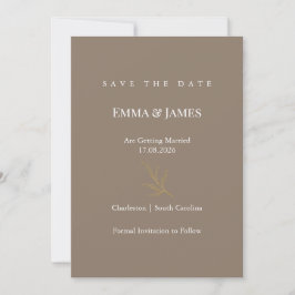 Elegant Minimalist Save the Date Card | Modern Spara Datumet