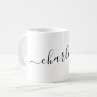 Elegant minimalist skript modernt namn personligt