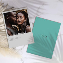 Elegant minimalist spara datum-kort med foto