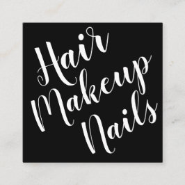 Elegant minimalist visitkort för makeupkonstnär