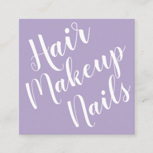 Elegant minimalist visitkort för makeupkonstnär