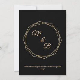 "Elegant Minimalist Wedding Invitation" Inbjudningar