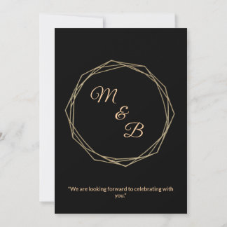 "Elegant Minimalist Wedding Invitation" Inbjudningar