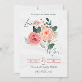 Elegant Minimalist Wedding Invitation Spara Datumet