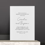 Elegant Minimalist White Morning After Brunch Inbjudningar<br><div class="desc">This beautiful Morning After Wedding Brunch Invitation features fully editable text and an elegant white background.</div>