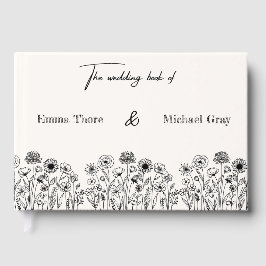 Elegant Minimalistic Wedding Guest book Gästböcker
