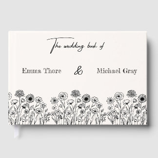 Elegant Minimalistic Wedding Guest book Gästböcker