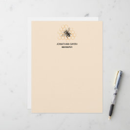 Elegant & minimalistisk biodlare brevhuvud