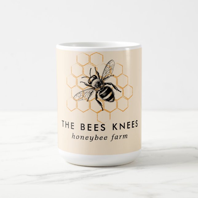 Elegant & minimalistisk biodlare kaffemugg (Center)
