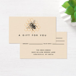 Elegant & Minimalistisk Biodlare presentkort Visitkort