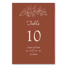 Elegant: Minimalistisk Blommigt Sage Grönt Bröllop Bordsnummer