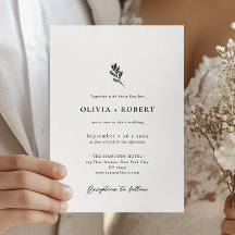 Elegant Minimalistisk Botanisk Bröllop