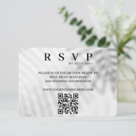 Elegant Minimalistisk Botanisk Bröllop OSA Kort