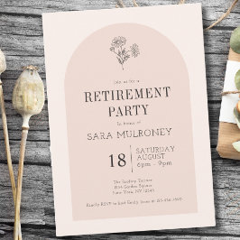 Elegant Minimalistisk botanisk Pension Party Inbjudningar