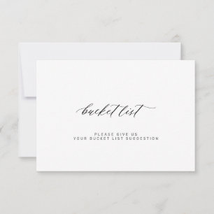 Elegant minimalistisk bröllop-haklista