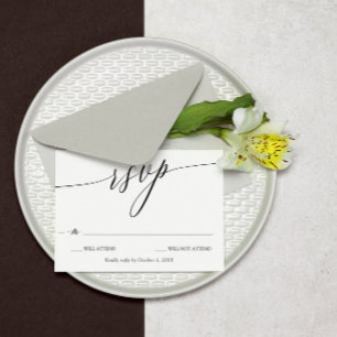 Elegant Minimalistisk Bröllop OSA för calligrafi