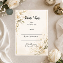 Elegant Minimalistisk Bröllop OSA Kort