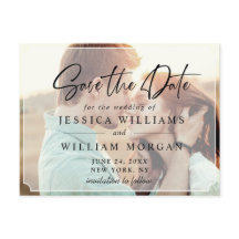 Elegant-minimalistisk Bröllop spara datum-FOTO