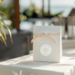 Elegant minimalistisk Bröllop Tack Runt Klistermärke<br><div class="desc">Designad att samordna med för "Chloe" bröllopsinbjudan. Visa samlingslänken på den här sidan om du vill se alla matchande objekt i den här vackra designen.</div>