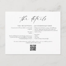 Elegant Minimalistisk Bröllopsdetaljer Infogad Kor