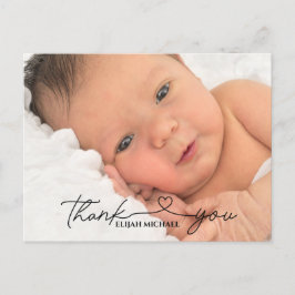 Elegant minimalistisk dopkort tack vykort