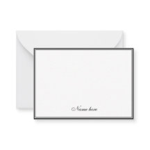 Elegant minimalistisk elegant & vit dubbelkant