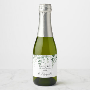 Elegant Minimalistisk eukalyptus Bridesmaid Frieri